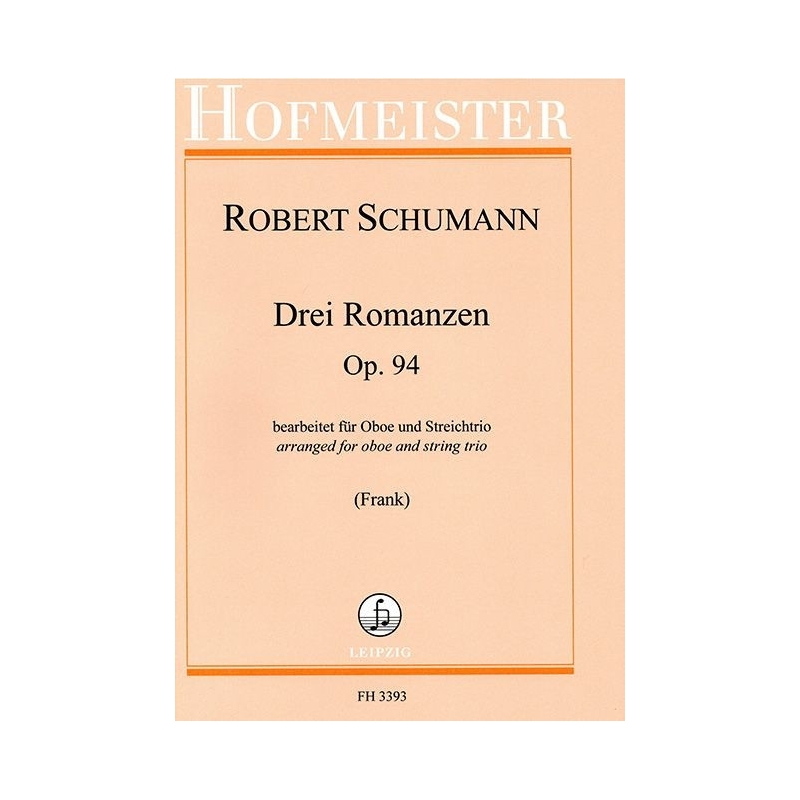 Schumann, Robert - Drei Romanzen Op. 94 op. 94 
