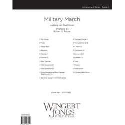 Beethoven, Ludwig van - Military March - Full Score 