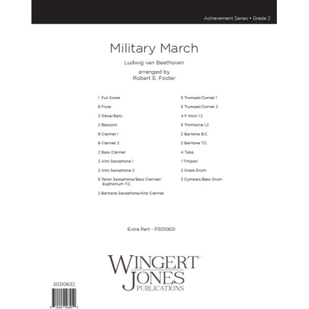 Beethoven, Ludwig van - Military March - Full Score