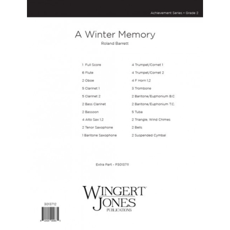 Barrett, Roland - A Winter Memory - Full Score