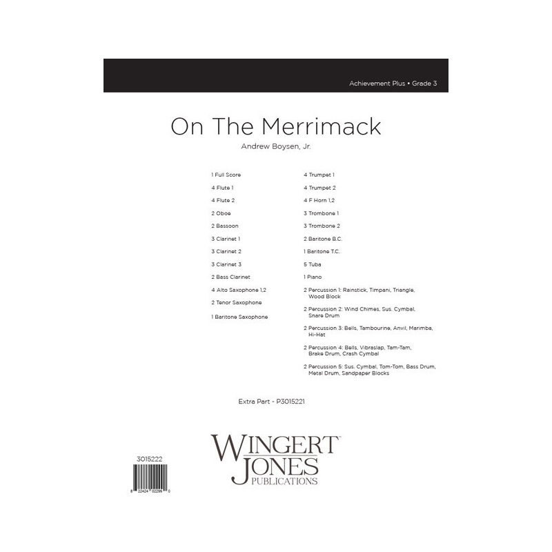 Boysen, Andrew - On The Merrimack - Full Score 