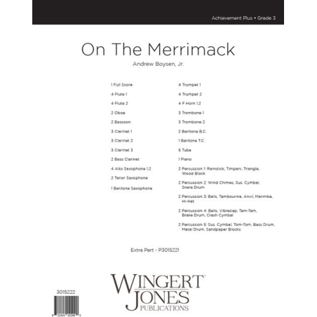 Boysen, Andrew - On The Merrimack - Full Score 