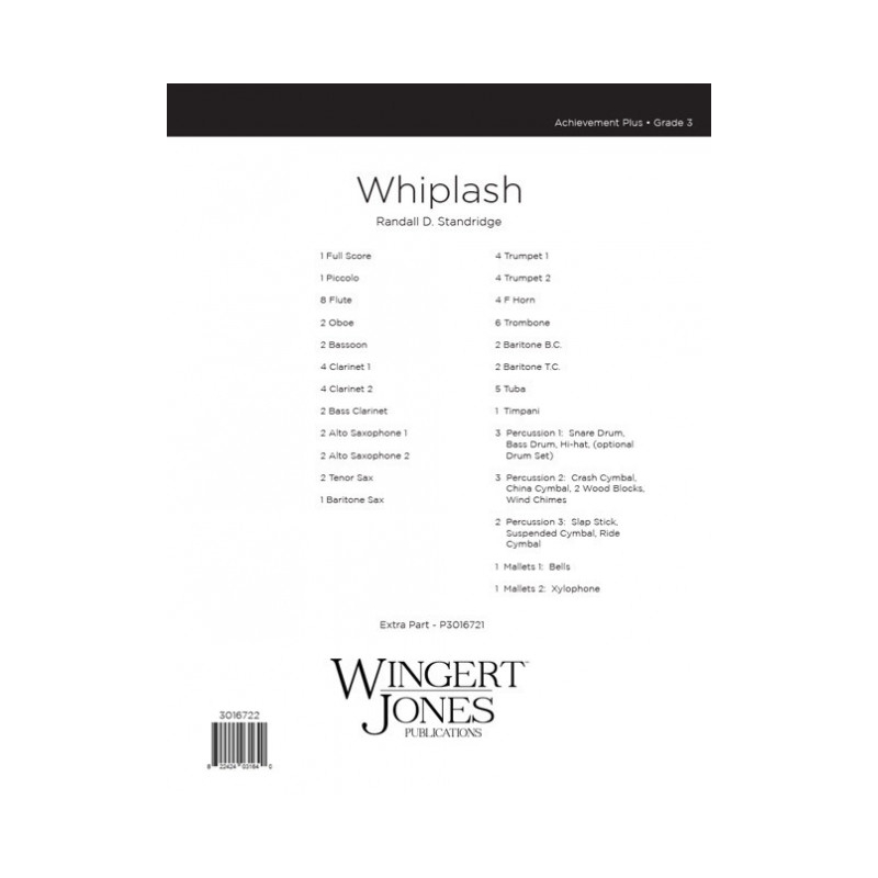 Standridge, Randall - Whiplash - Full Score 