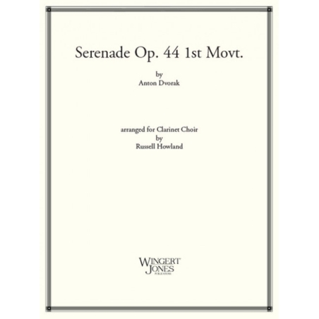 Dvo?ák, Antonín - Serenade Op 44 1st Mvt - Score