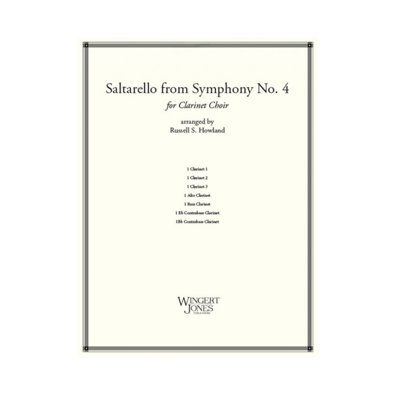 Mendelssohn Bartholdy, Felix - Saltarello from Symphony No.4 