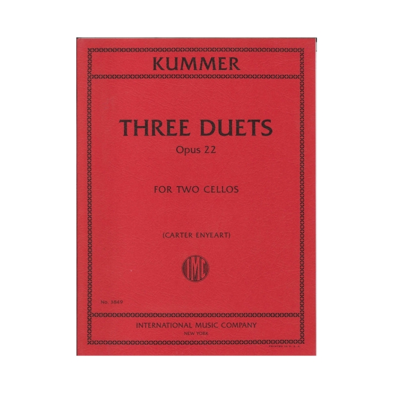 Kummer, Friedrich August - Three Duets Op. 22 
