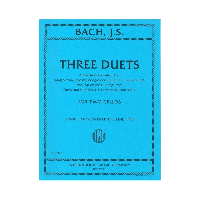 Bach, J.S - Three Duets BWV156, BWV564 & BWV1068/2 