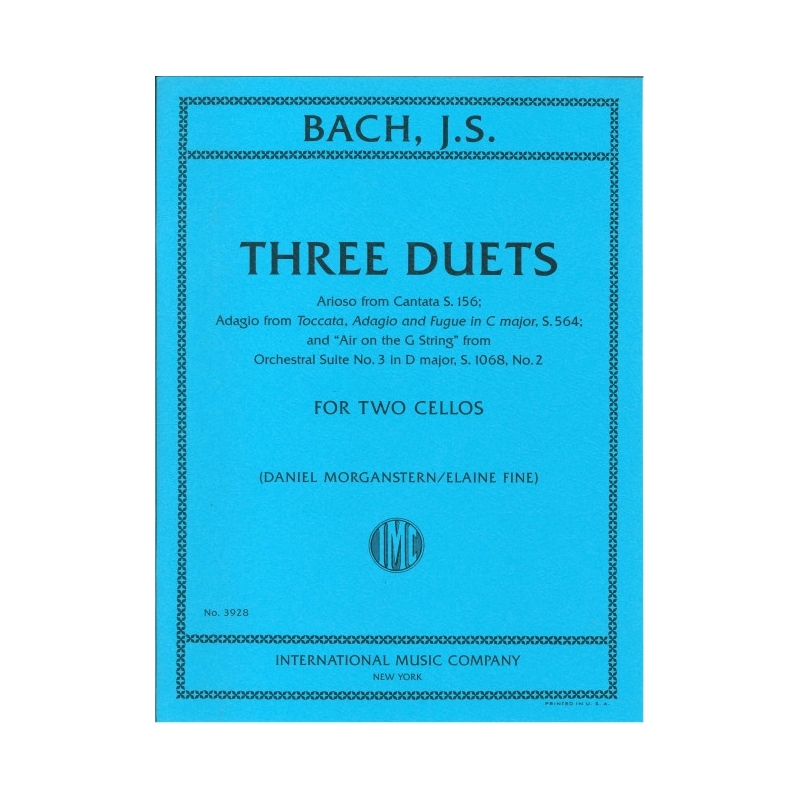 Bach, J.S - Three Duets BWV156, BWV564 & BWV1068/2