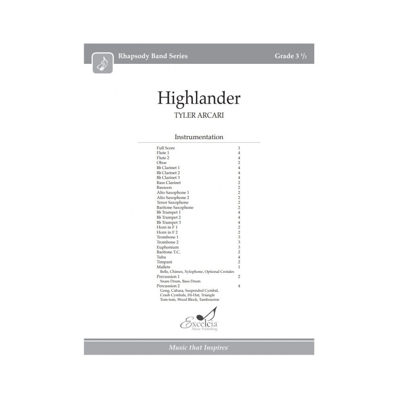 Arcari, Tyler - Highlander 