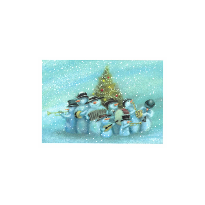 Snowman Band Christmas Cards