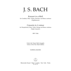 Bach, J.S - Concerto for Harpsichord, Flute, Violin, Strings and Basso continuo in A minor BWV 1044 "Triple Concerto"