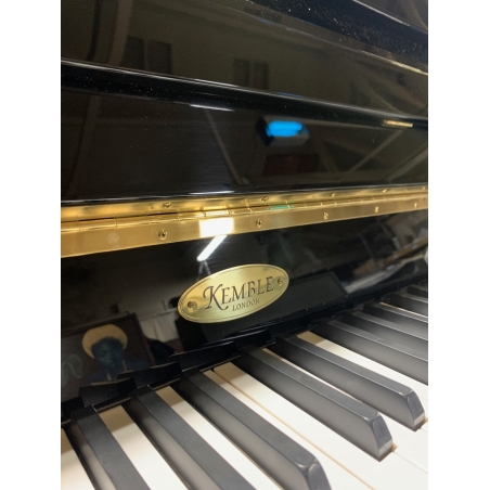 SOLD: Kemble Classic Upright Piano in Black Polyester