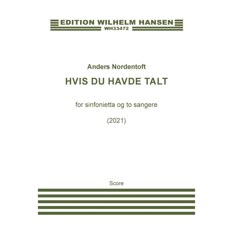 Nordentoft, Anders - Hvis Du Havde Talt