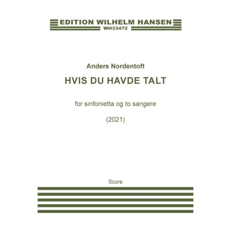 Nordentoft, Anders - Hvis Du Havde Talt