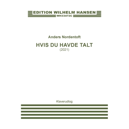 Nordentoft, Anders - Hvis Du Havde Talt