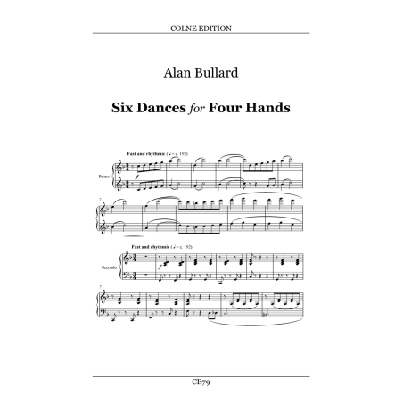Bullard, Alan - Six Dances for Four Hands