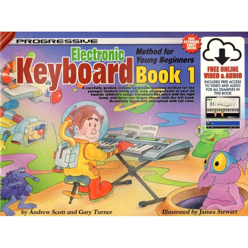 Progressive Electronic Keyboard Method For Young Beginners Book 1