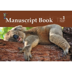 Koala Manuscript No. 1 - A5 Stapled, 24 Pages, 6 Staves