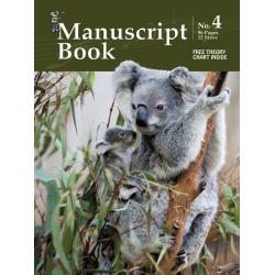 Koala Manuscript No. 4 - Wirebound, 96 Pages, 12 Stave