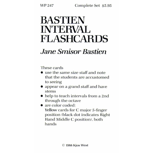 Bastien Interval Flashcards
