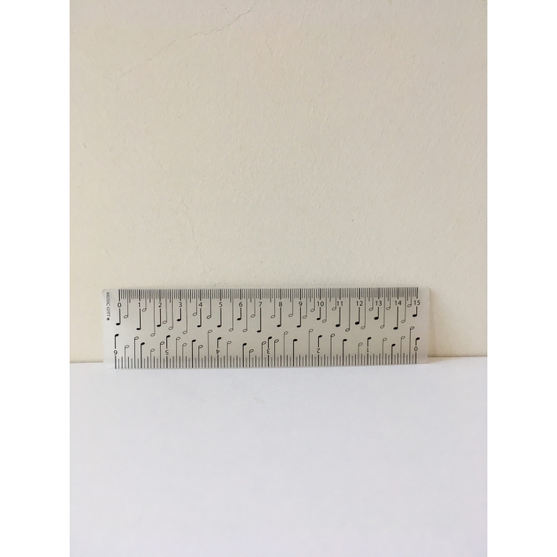 Ruler - quater notes, 15 cm 
