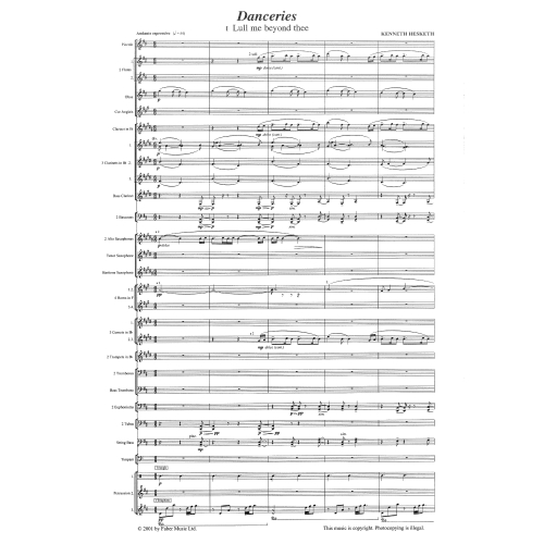 Hesketh, Kenneth - Danceries (wind band B4 score)