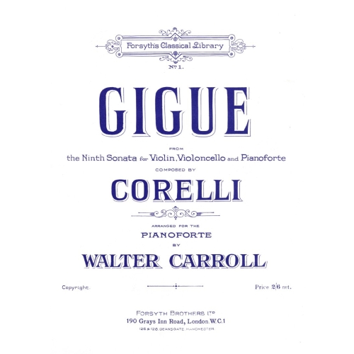 Gigue in A (Corelli) - Walter Carroll - Piano