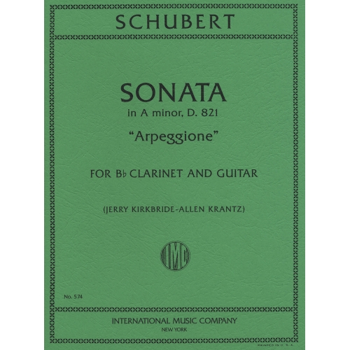 Schubert, Franz - SONATA Amin ARPEGGIONE Clar Gt 