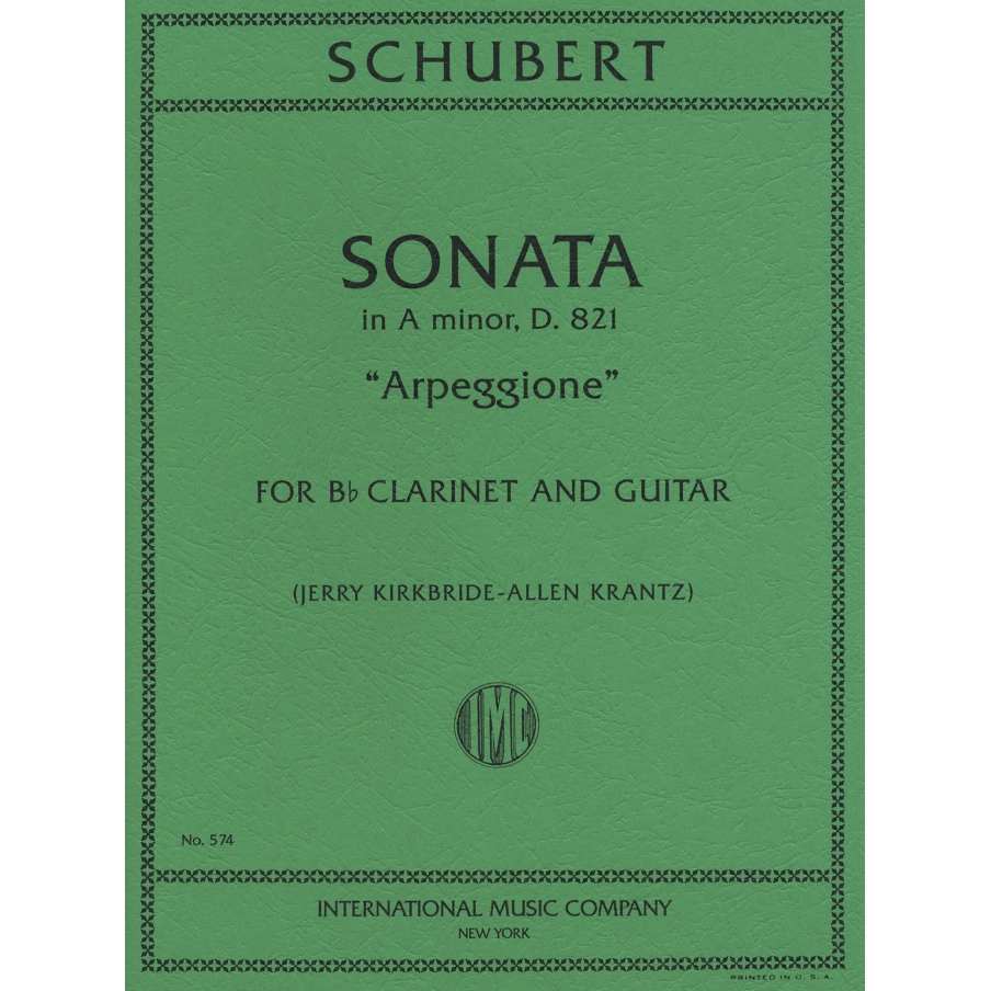 Schubert, Franz - SONATA Amin ARPEGGIONE Clar Gt 