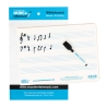 A4 mini dry-wipe music whiteboard with 4 pre-printed staves