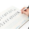 A4 mini dry-wipe music whiteboard with 3 pre-printed staves