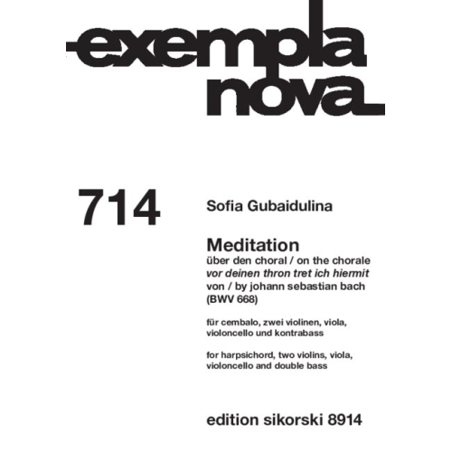 Gubaidulina, Sofia - Meditation, 714