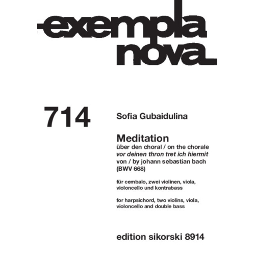 Gubaidulina, Sofia - Meditation 714