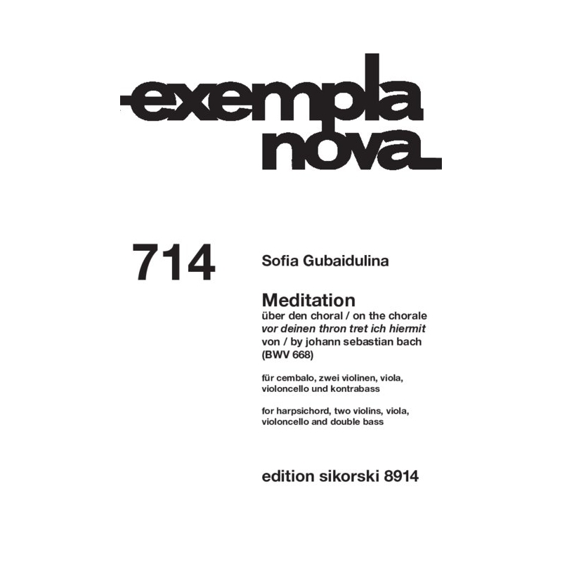 Gubaidulina, Sofia - Meditation 714