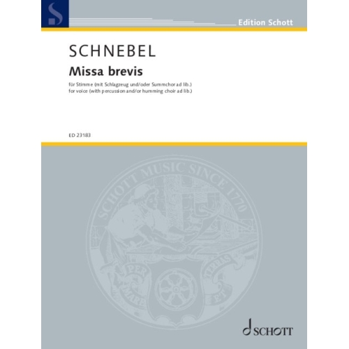 Schnebel, Dieter - Missa brevis 