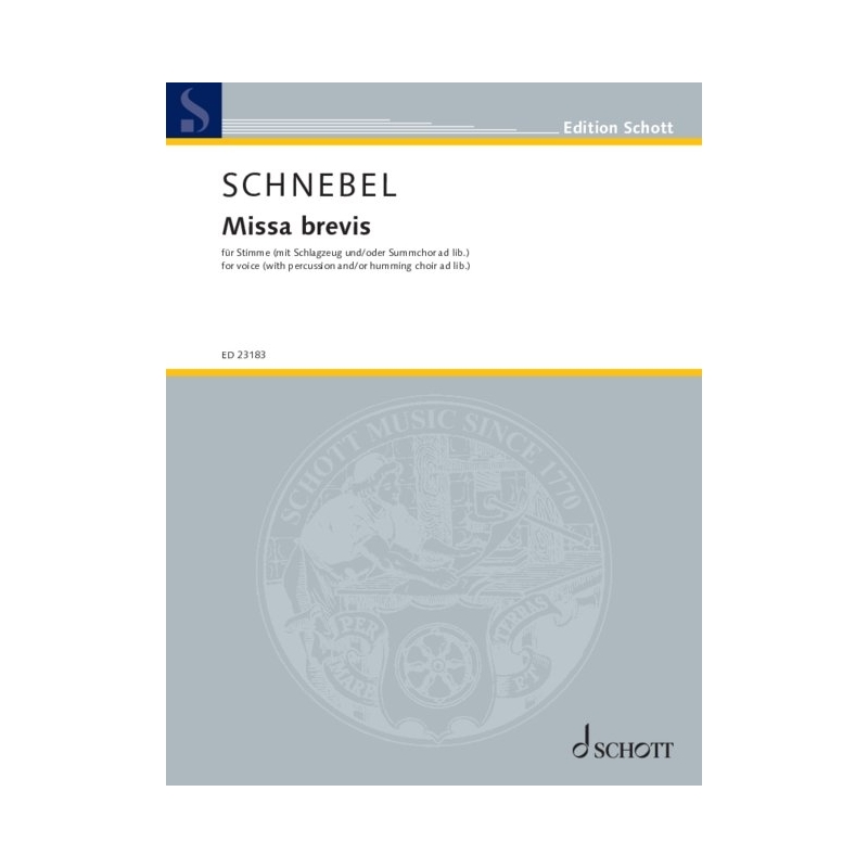 Schnebel, Dieter - Missa brevis 