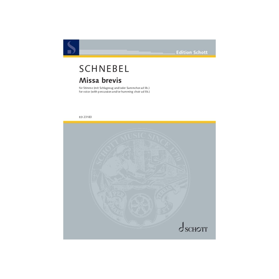Schnebel, Dieter - Missa brevis