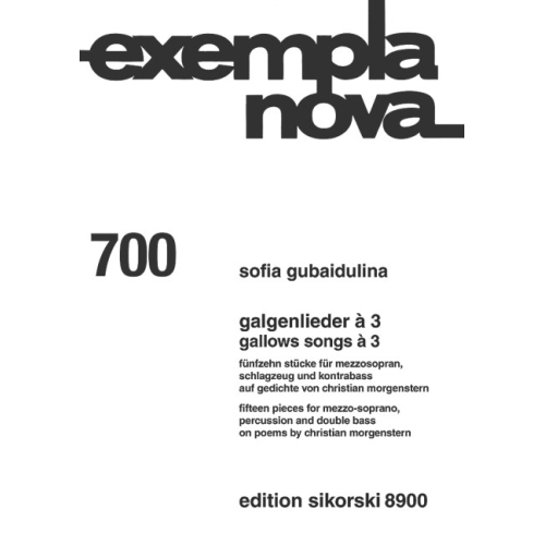 Gubaidulina, Sofia - Gallows Songs à 3, 700