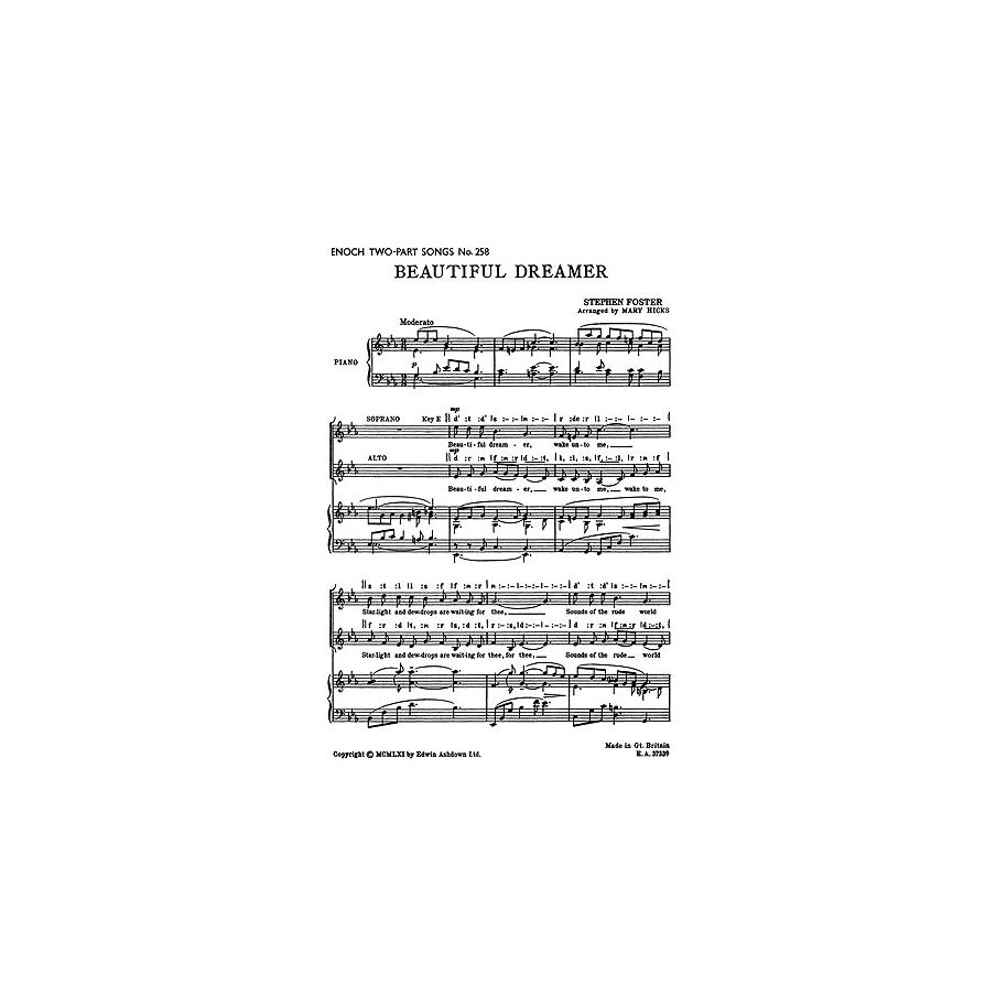 Foster, Stephen - Beautiful Dreamer