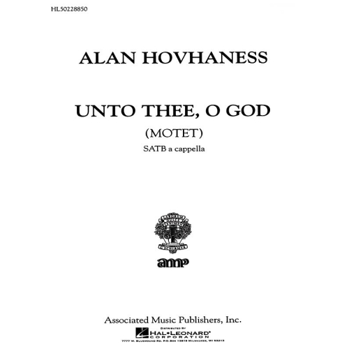Alan Hovhaness - Unto Thee...