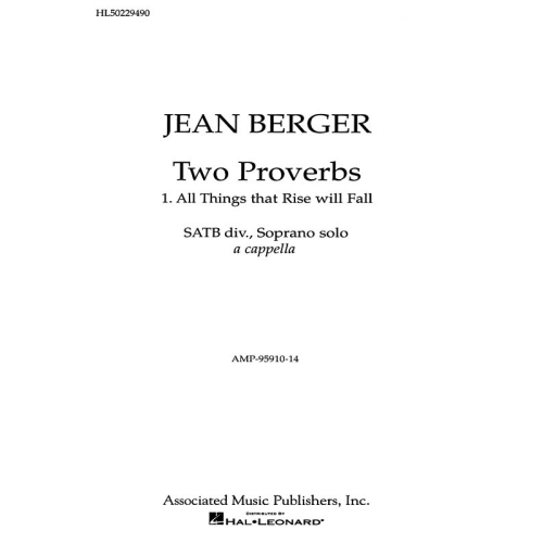 Jean Berger - All Things...