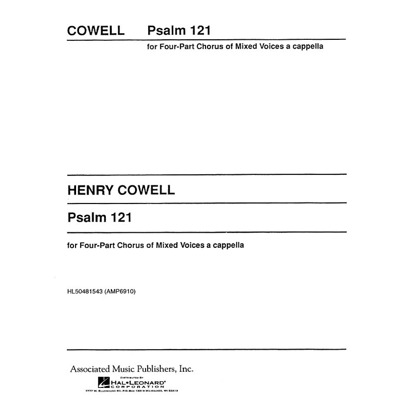 Cowell, Henry - Psalm 121 Unac Archive Edition