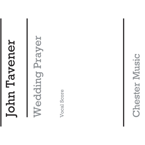 Tavener, John - Wedding Prayer
