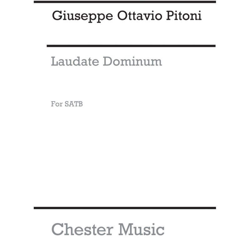 Pitoni, Giuseppe Ottavio - Laudate Dominum (Steele) Satb