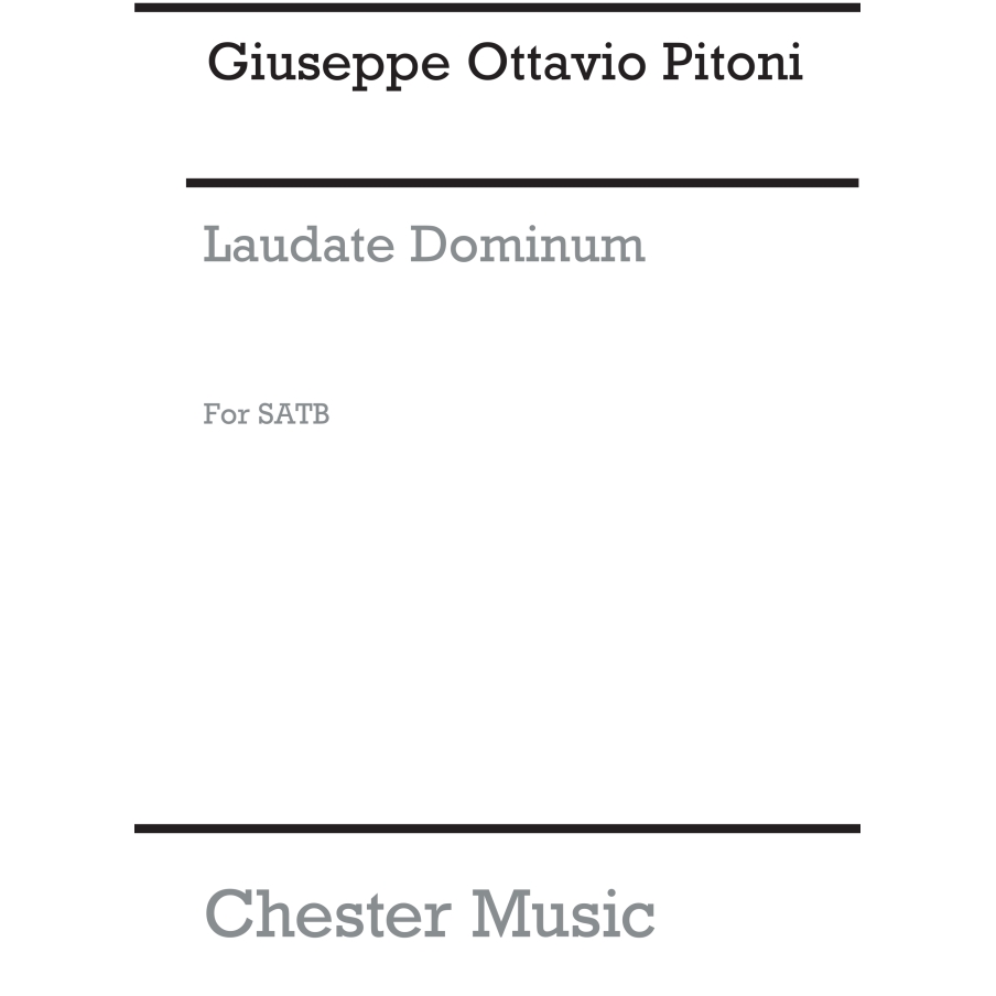 Pitoni, Giuseppe Ottavio - Laudate Dominum (Steele) Satb