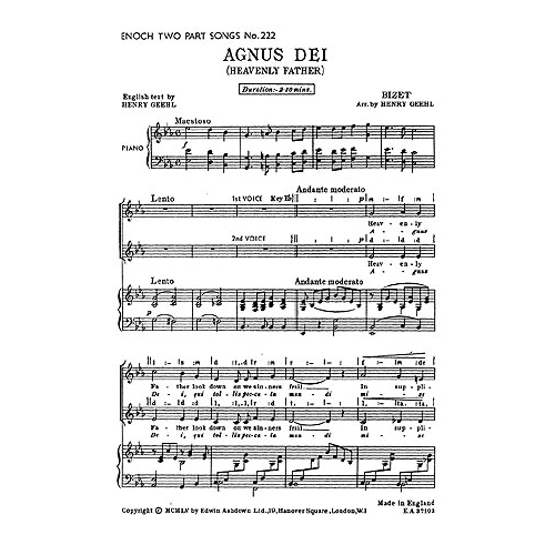 Bizet, Georges - Agnus Dei