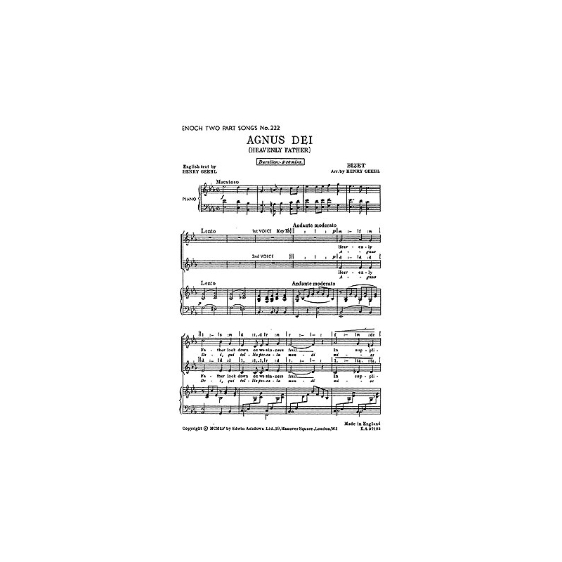 Bizet, Georges - Agnus Dei