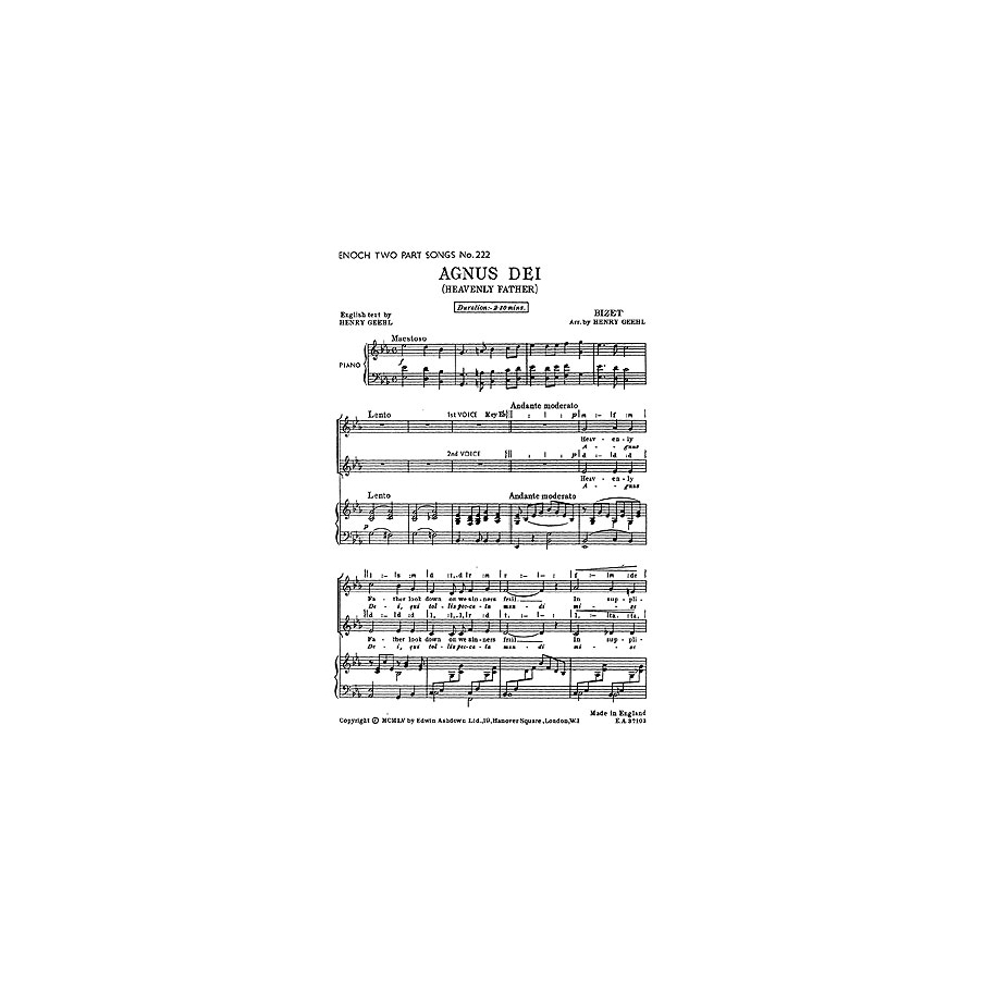 Bizet, Georges - Agnus Dei