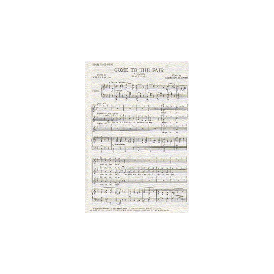 Easthope, Martin - Come To The Fair In G Major