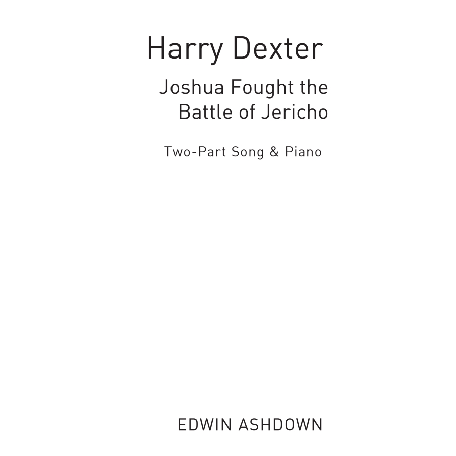 Joshua Fought The Battle Of Jericho